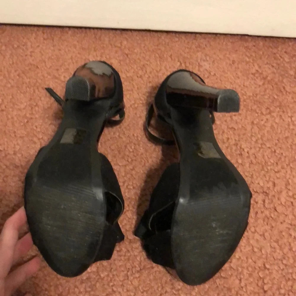 Charlotte Russe Velvet Bow Tie Heels